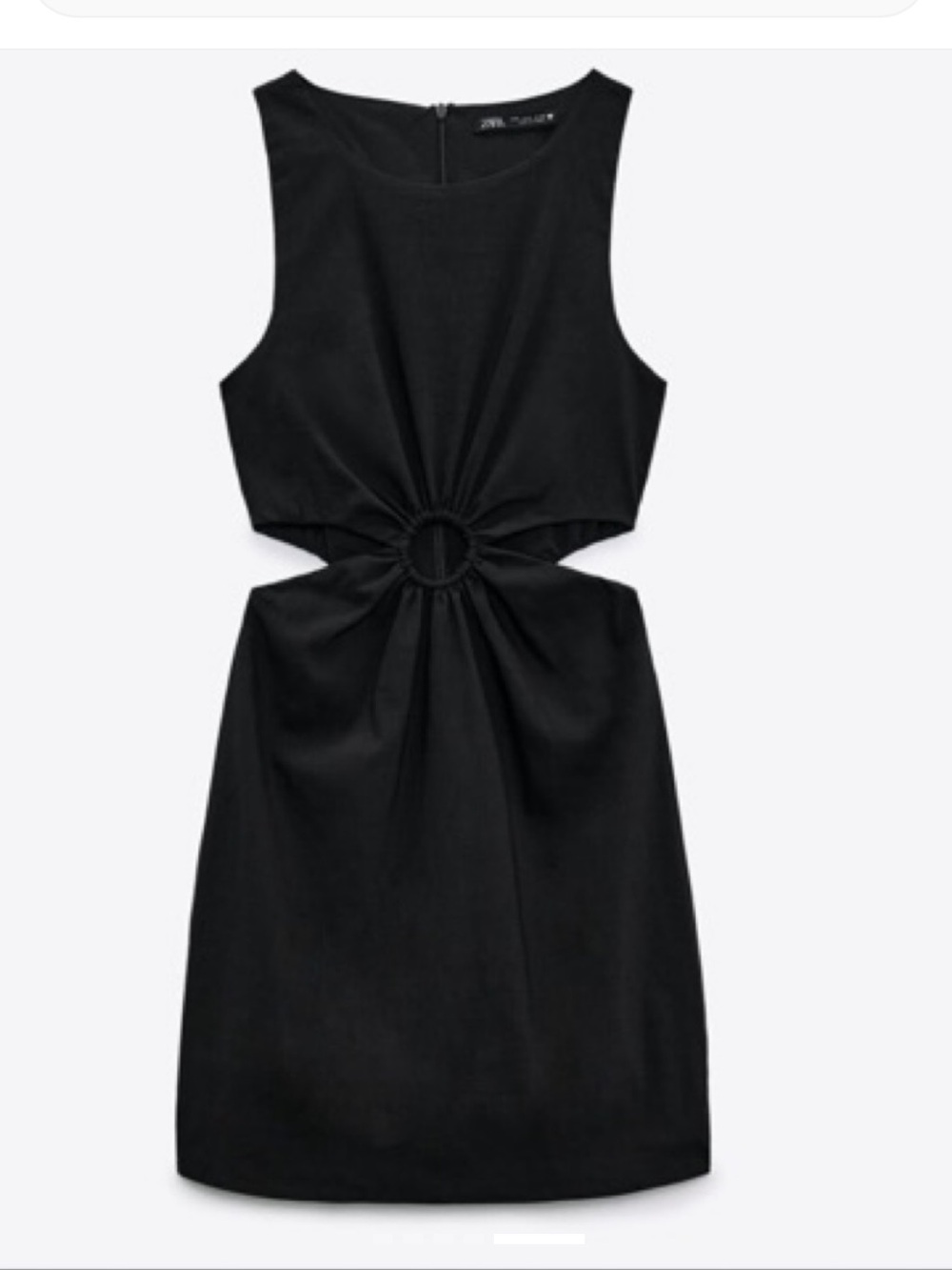 Zara Black O-Ring Cutout Mini Dress